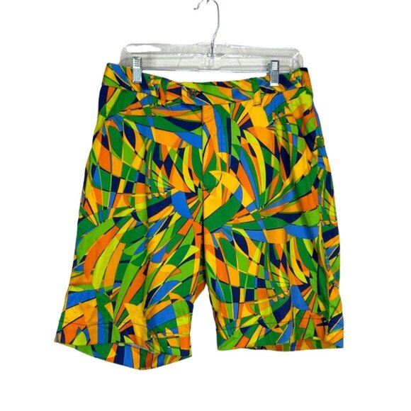 Loudmouth Men's Golf Shorts Peacock Print Men's Size 32 - Picture 1 of 4